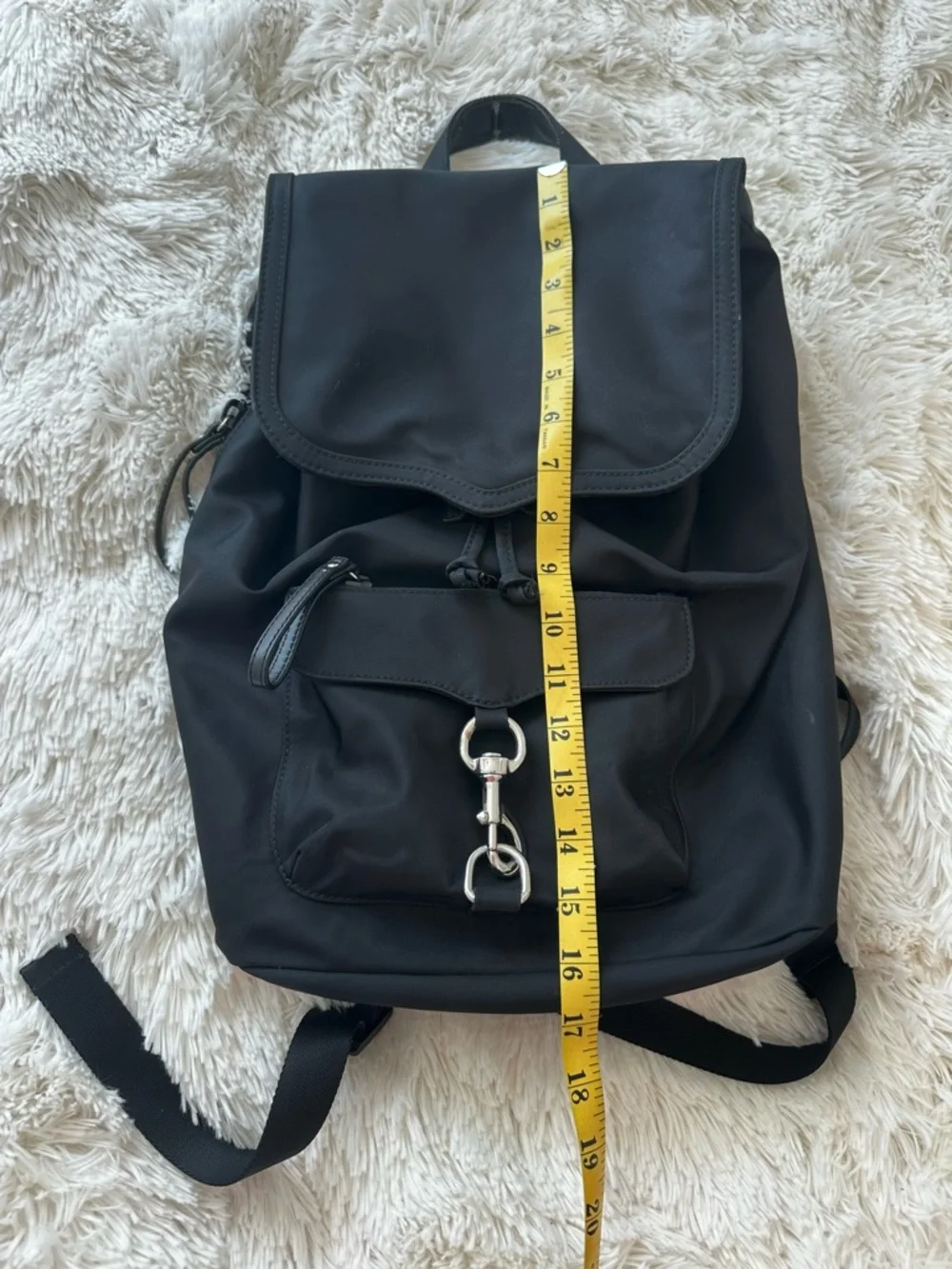 REBECCA MINKOFF Bikeshare Black Nylon Backpack Travel Commuter Bag